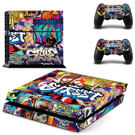 GYTM1010 Граффити бомба кожи Наклейка Обложка для PS4 Playstation 4 консоль+ 2 контроллера геймпад виниловая наклейка игровые аксессуары - Цвет: GYTM1010