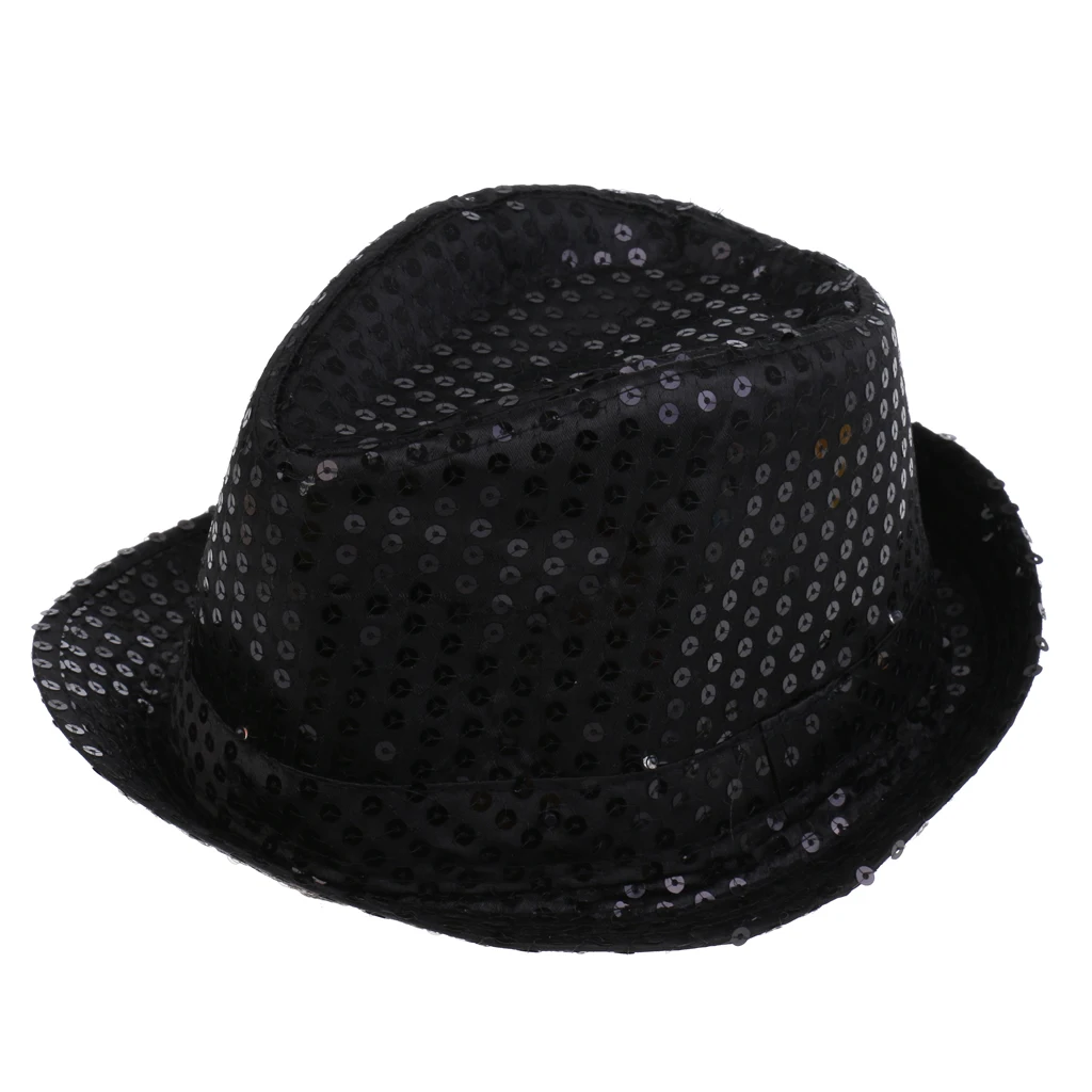 Светодиодный головной убор Fedora Блестящий мигающий джазовый костюм капитана нарядное платье