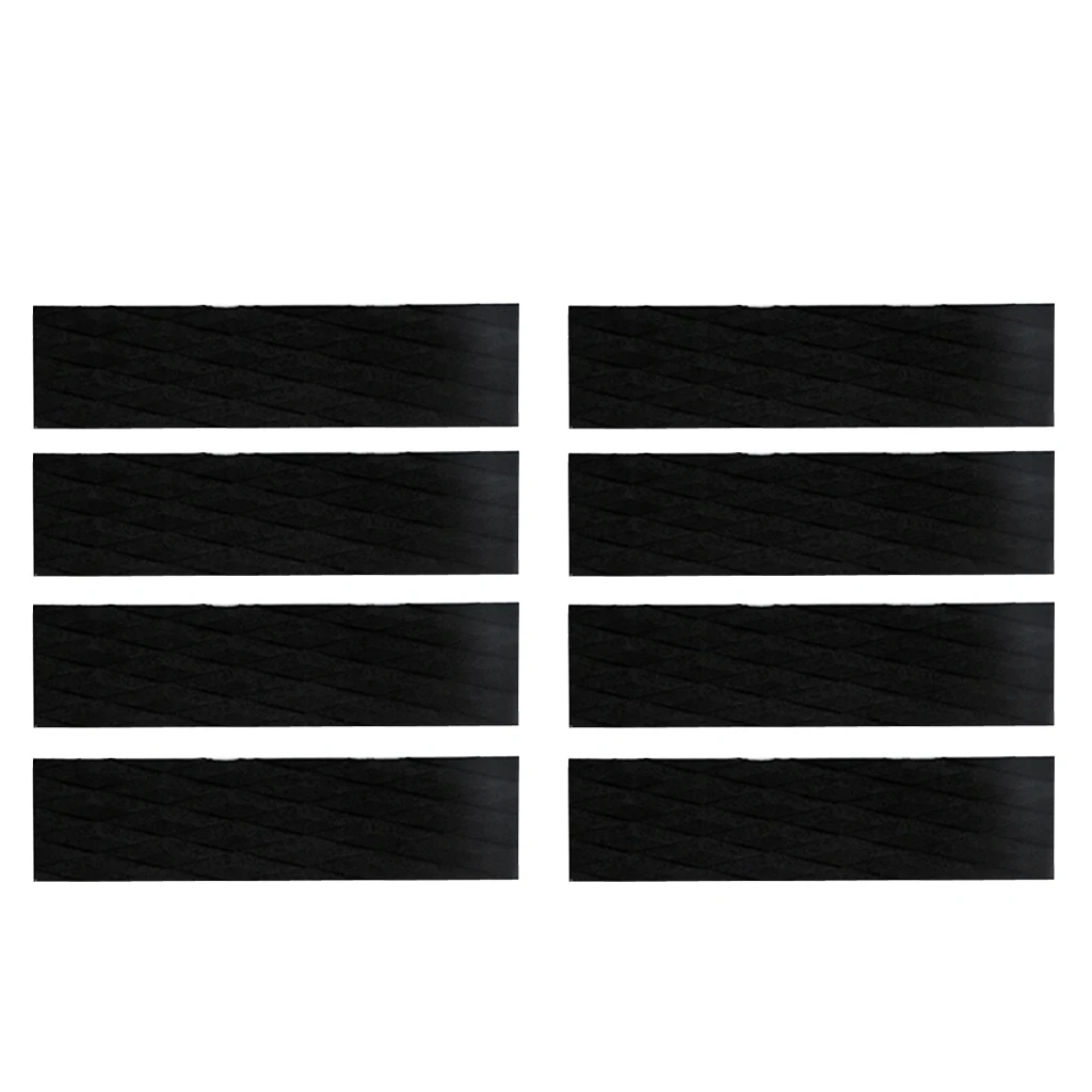 8 Pieces Premium EVA Surfboard Traction Pad Bar Deck Grip with Adhesive for Surfing Surfboard Skimboard or Paddleboard