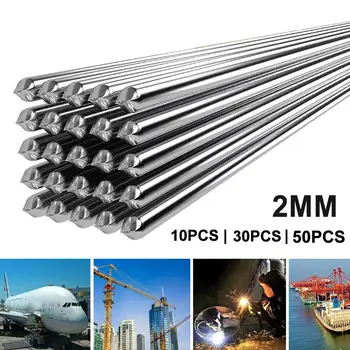 

usefully 500x 2mm 10/30/50 Pcs Low Temperature Aluminum Cored Wire Welding Rod Electrode Perfect to use for vehicle refrigerator