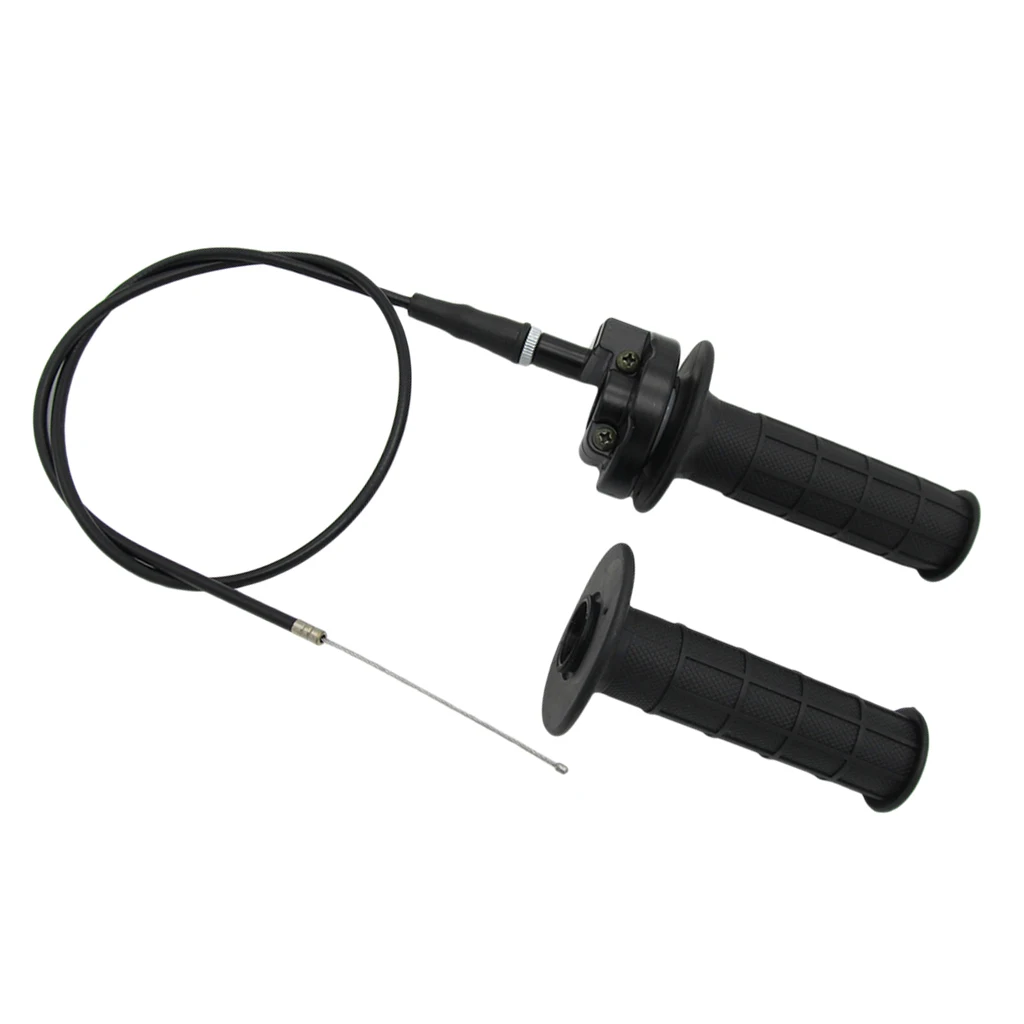 Motorcycle Twist Throttle Grip Tube & Cable for 110cc-250cc Mini ATV Quad Pit Dirt Bike