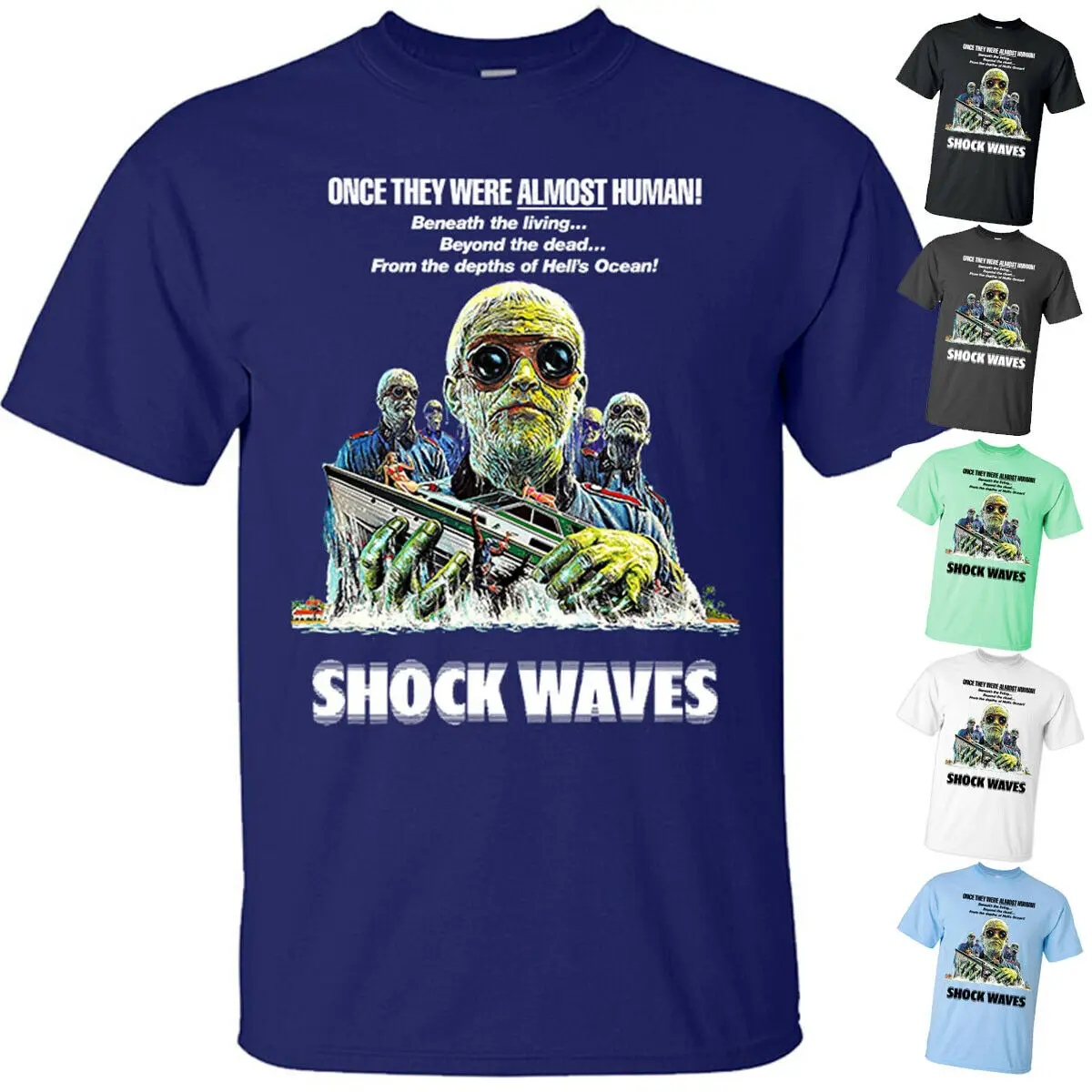 Shock Waves Ken Wiederhorn Постер из фильма футболка белая черная S-3XL бесплатная доставка |