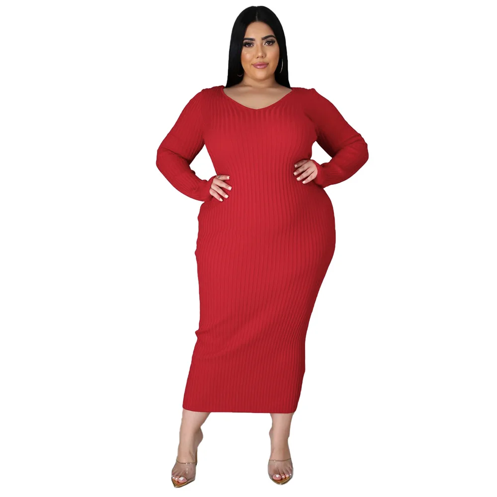 com decote em v plus size vestidos femininos atacado