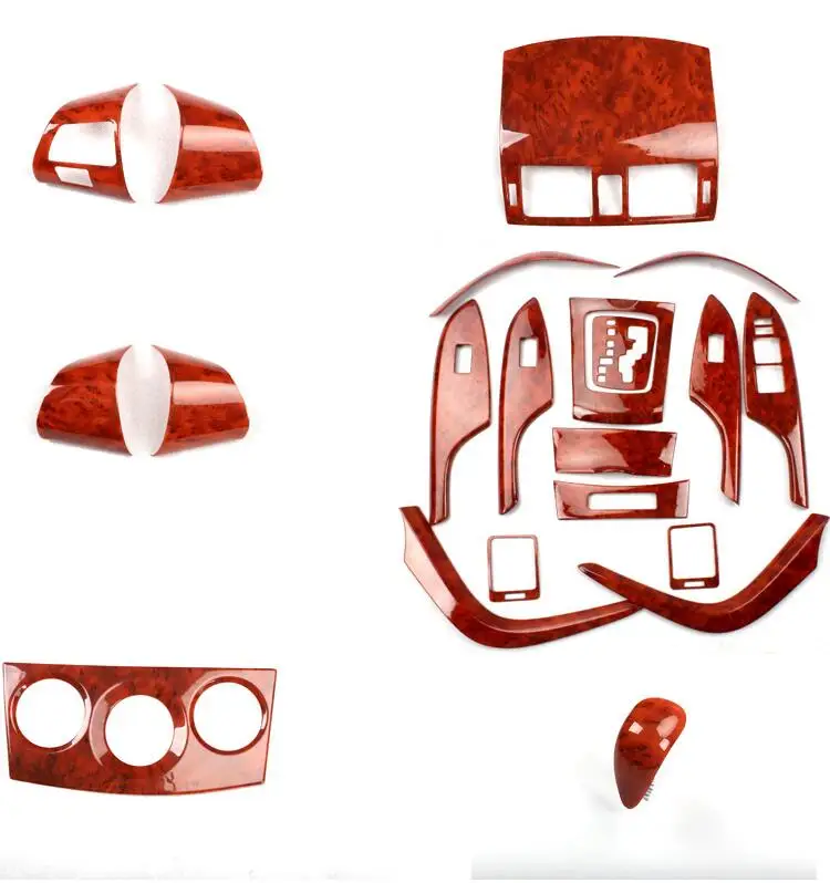 

Imitation Peach Wood Window Switch Gear Steering Wheel Air Outlet Decorated Frame For Toyota Corolla 2007 08 09 10 11 1213AA535A