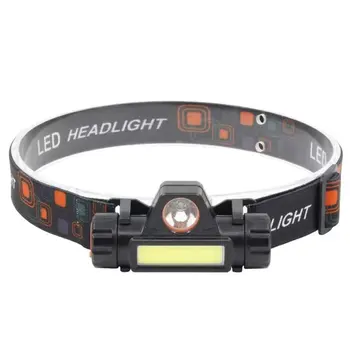

Q5+COB Multifunction LED Strong Headlight with Built-in 18650 Lithium Battery Work Light Compact Portable Headlamp