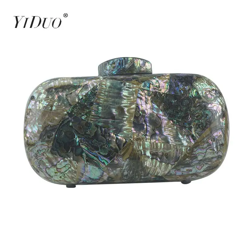 

YLS Women's luxury rock texture Crystal Bag evening handbag party bag Cocktail purses