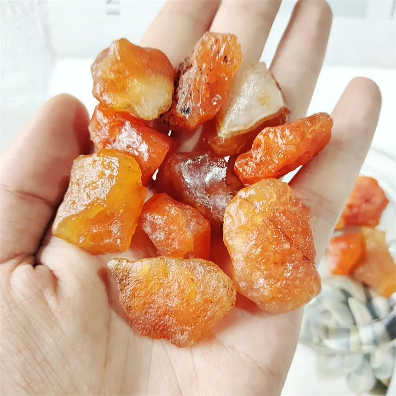 Red Agate Rough Raw Stones Natural Gemstones Quartz Crystal Healing Reiki Gems Home Decoration