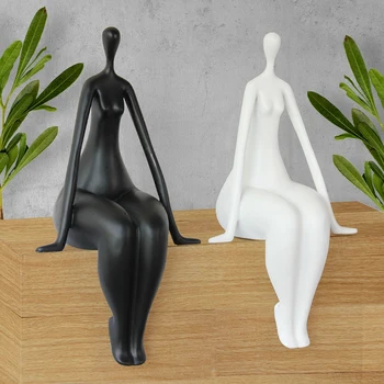 

Sales Abstractive Body Arts Figure Statue Female Nude Sculpture Resin Art&Craft Desktop Decoration Office L3207
