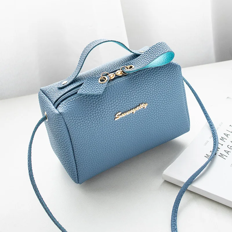 

Korean-style Embossed Leather Shoulder Oblique Bag 2019 Winter New Products Women's Pillow Phone Coin Purse