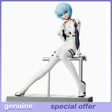 

EVA Ayanami Rei Collectible Anime Action Figure Model Anime Drive Suit Sitting Figurine Langley Asuka SEGA Toys Figures Statue