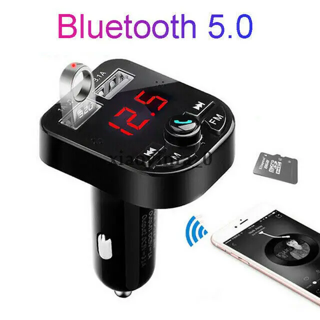 Bluetooth автомобильное USB зарядное устройство fm-передатчик беспроводной радио адаптер mp3-плеер