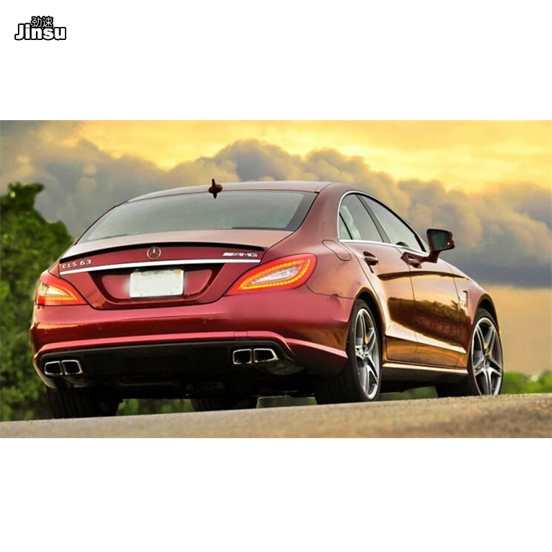 Спойлер для багажника AMG из ПУ кожи benz cls class cls300 400 cls350 cls500 2012 2017 W218 cls63|Спойлеры и