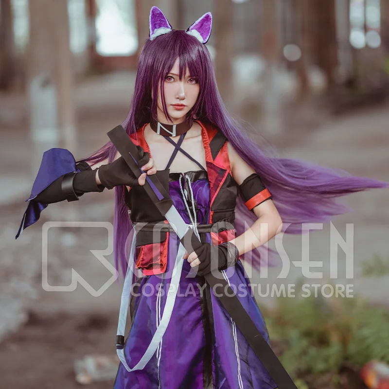 Игра Arknights Melantha косплей костюм женское фиолетовое платье COSPLAYONSEN на заказ
