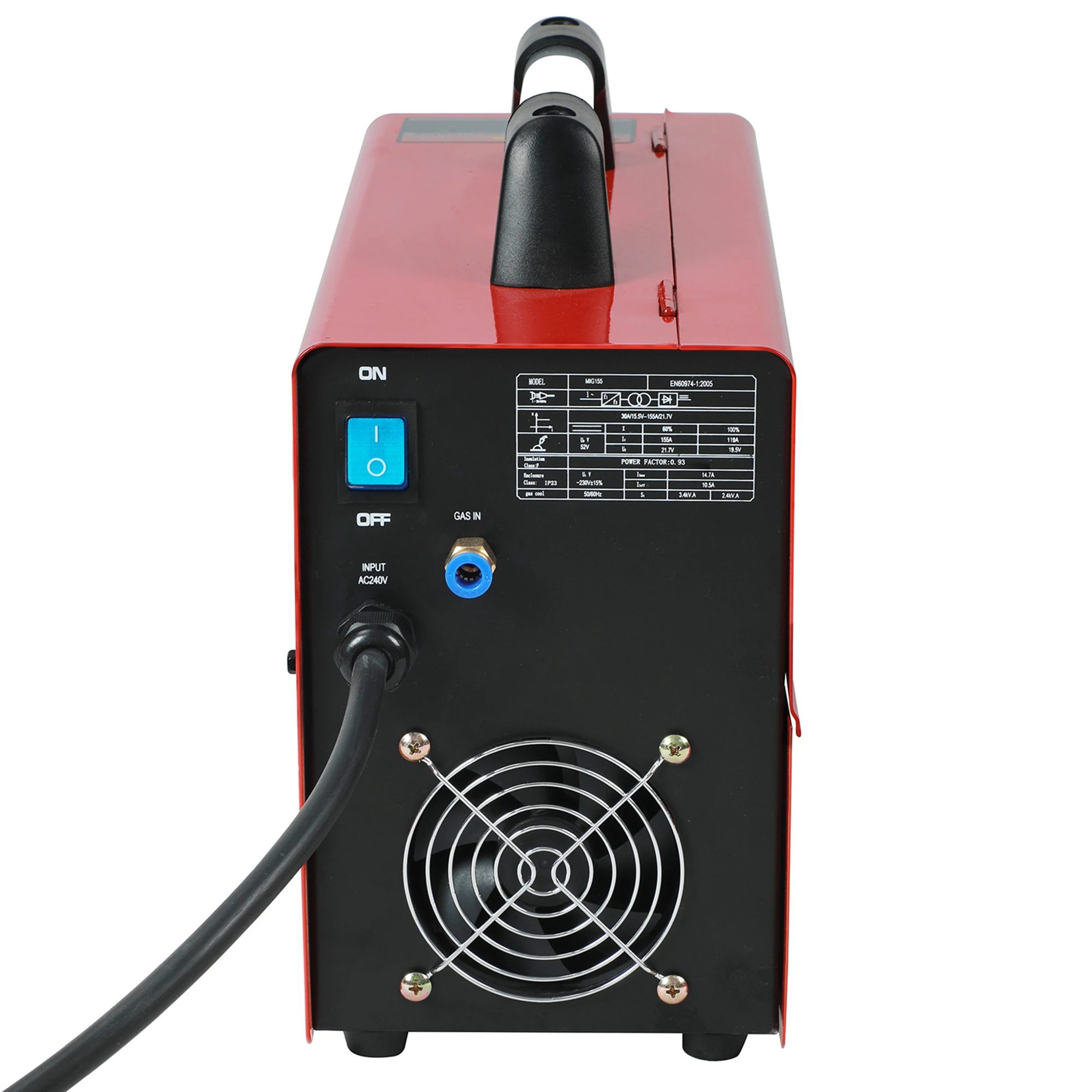 MIG155 IGBT 220V MMA/MIG/флюсовая проволока/сварочный аппарат с твердым проводом портативный MIG сварочный аппарат MMA сварочный аппарат
