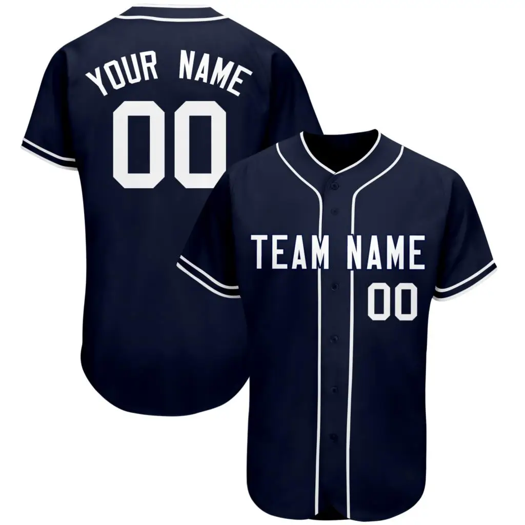 High Quality Baseball Jersey Print Your Name/Number Customized  Soft Cool Button-down for Men/Lady/Child Any Colour Big size