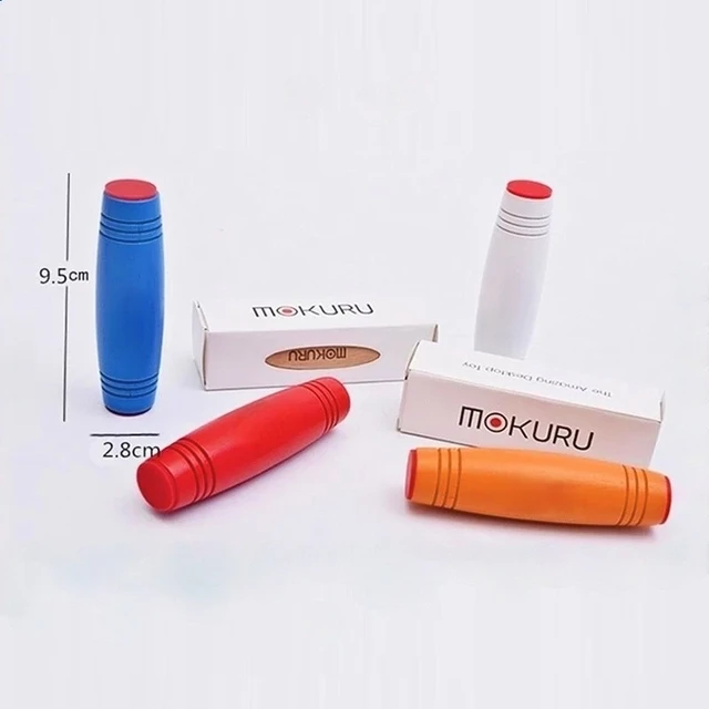 Fidget Toy Mokuru Fidget Stick Flip Stress Reliever Desk Toy Antistress Desktop Roller Toy Kururin Wood Fidget Stick Mokuru 4
