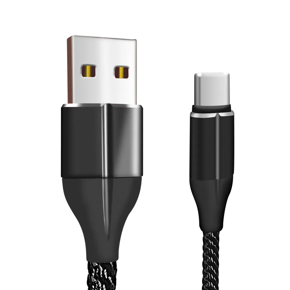Кабель Vanniso usb type-C для huawei p20 lite Xiaomi mi9 Redmi note 7, зарядный провод для мобильного телефона, кабель USB C для samsung S9 S8 - Цвет: Black