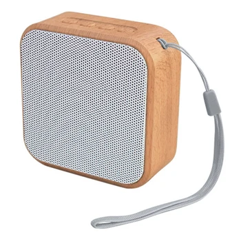 

A70 Wood Grain Portable Wireless Speaker Vintage Mini Bluetooth Loudspeaker with Mic Support TF Card FM Radio for Mobile Phone