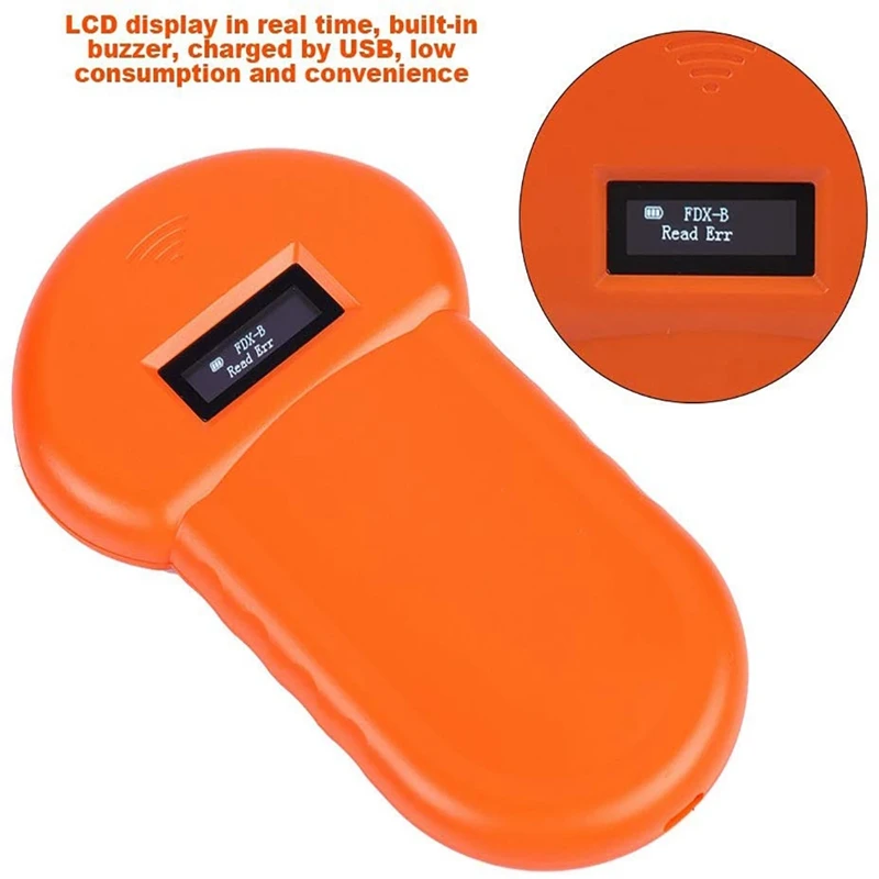 134,2 кГц Pet ID Reader животное чип цифровой сканер USB Перезаряжаемый микрочип портативная идентификация общее применение