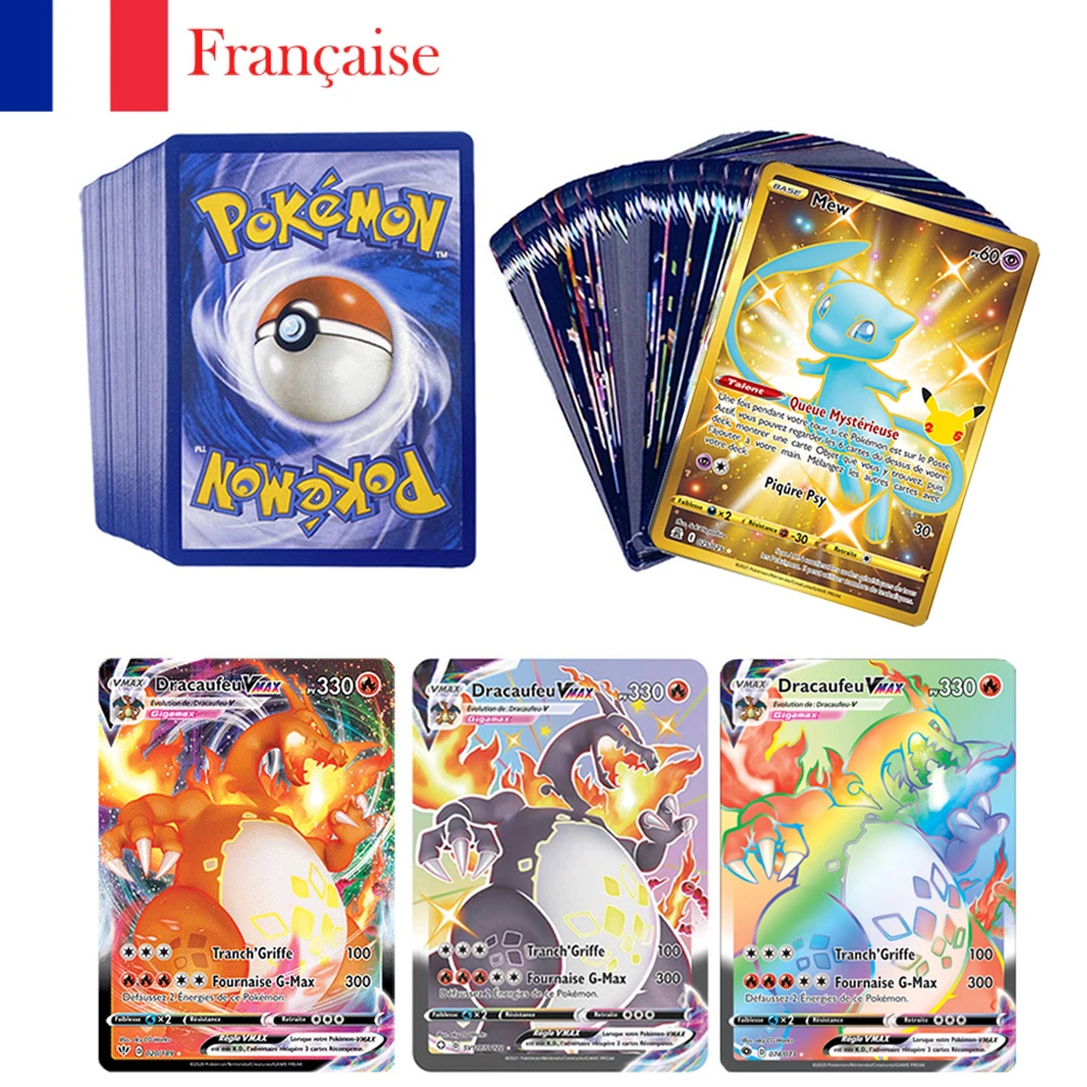 20-360pcs French Version Card Featuring 300 Gx 360 V Vmax 100 Tag Team - Collection - AliExpress