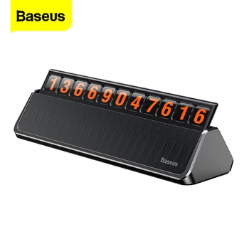 

Baseus Temporary Car Parking Card Sticker 3D Mobile Hidden Phone Number Notification Plate Car Interior Car-styling Accessories