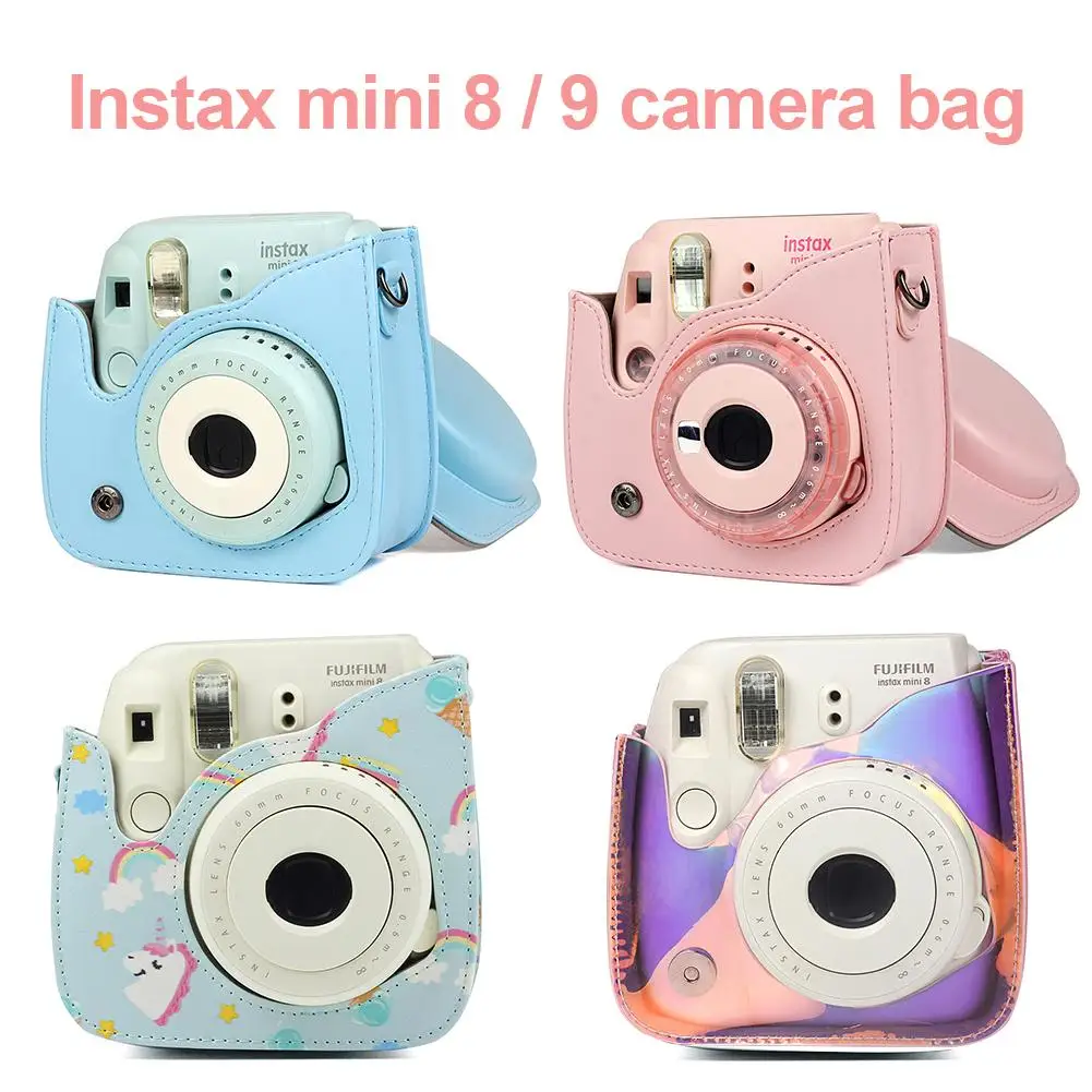 Fuji Fujifilm Instax Mini 9 Mini 8 сумка для камеры из искусственной кожи Аксессуары для мгновенной камеры сумка на плечо защитный чехол с ремешком