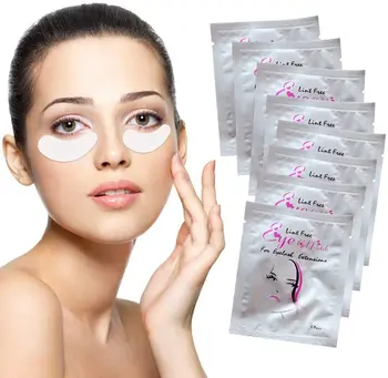 

100 Pairs Hydrating Face Eyepads Eyelash Extension Paper Patches Eye Tips Sticker Wraps New Makeup Paper Patches Eyelashes