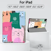 MTT – coque en cuir Funda pour iPad Air 4 Pro 11 12.9, 2020, 2021, 8e génération, mini 5 Air 2 9.7, 10.2, 10.5, 10.9 pouces