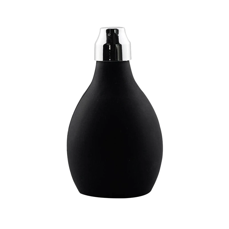 

Powder Spray Bottle, Refillable Silicone Powder Dispenser Empty Powder Container for Barber, Durable Black Powder Sprayer for Lo