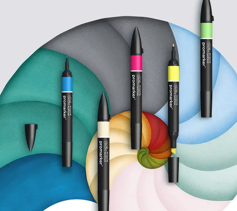 Winsor & Newton Promarker новые цвета художественные маркеры металлик неоновая подсветка