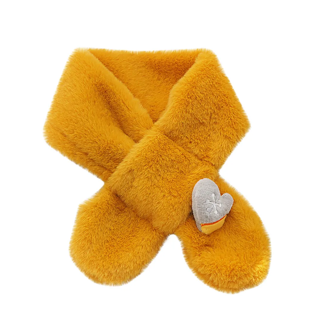 Christmas series imitation rabbit hair children bib winter warm scarf Christmas series imitation rabbit hair children's bib#40