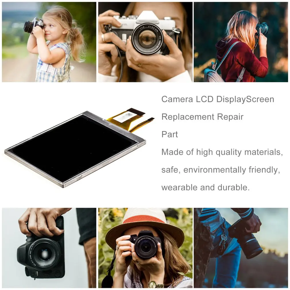 Для Nikon D3400 D5500 D3000D3300D5200 запасные части для дисплея+ Подсветка Суперпрозрачные прочные Запчасти для цифровой камеры ЖК-дисплей