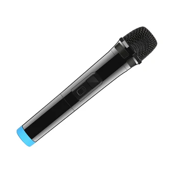 

Microphone Voice Amplifier for Karaoke Meeting Ceremony Promotion Unidirectional Wireless Microphone Black with UHF Receiver