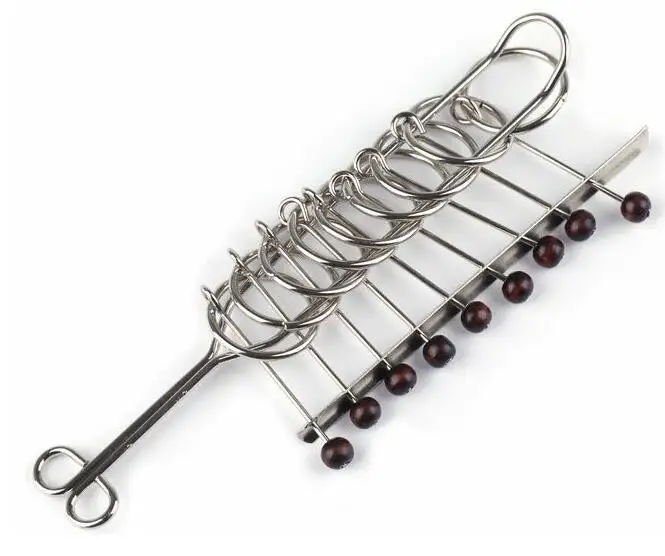 Classic IQ Metal Brain Teaser Wire Puzzles Game for Adults Children 21
