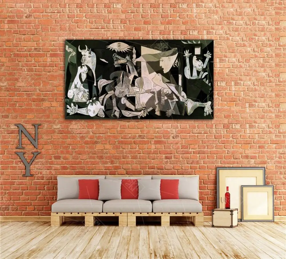 Из Испании Франции Picasso Classic Guernica 1937 Германия рисунок холст Художественная печать живопись старинные постеры для оформления дома Настенная картина