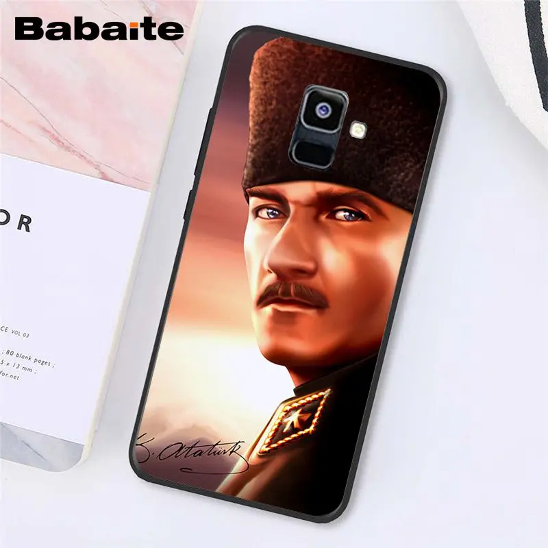 A7 Babaite Turkey Mustafa Kemal Ataturk Phone Case For Samsung Galaxy A7 A50 A70 A8 A3 A6 A6Plus A8Plus A9 - Цвет: A7