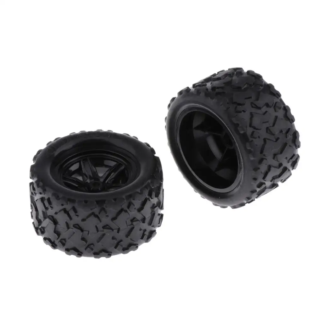 2 Pieces RC Car Racing Car Tires 1:18 Scale RC Car Replacement Parts Durable