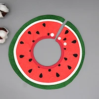 Baby Bibs Waterproof Cotton Cartoon Baby Burp Cloths Lovely Flower Style Child Bibs Rotating double Snap Fashion Pattern New - Цвет: watermelon