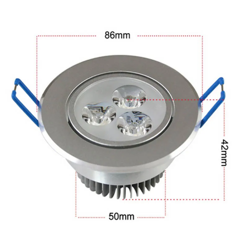 Горячая CREE 6W 9W 12W 15W 21W светодиодный потолочный светодиодный светильник с регулируемой яркостью Встраиваемый светодиодный точечный светильник AC 85-265V