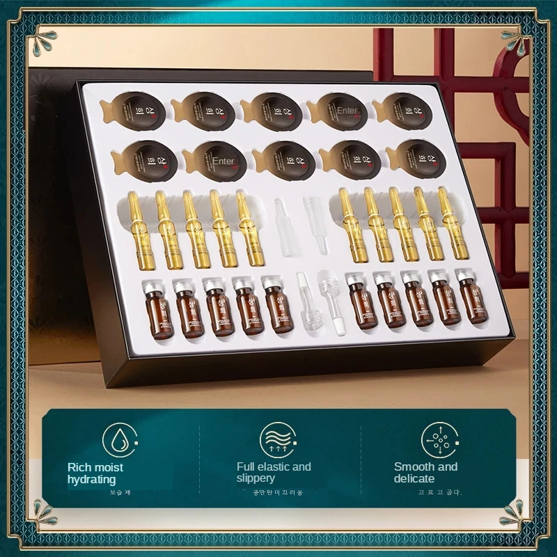 Anti Aging Serum Face Care Set Caviar Truffle Ampoule Essence Moisturizing Brighten Repair Facial Mask Skincare Sets 30PCS/Box Q