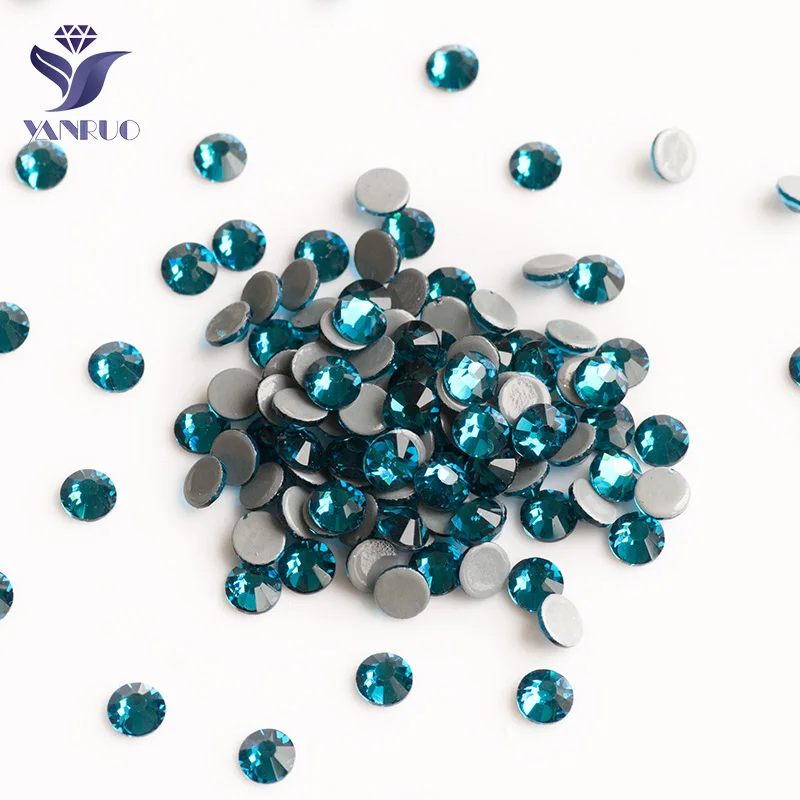 Blue Zircon YANRUO 2058HF исправление хрусталя и искусственного алмаза стикер стразы горячей фиксации термо страз камни одежда для клея Стразы - Цвет: Blue Zircon