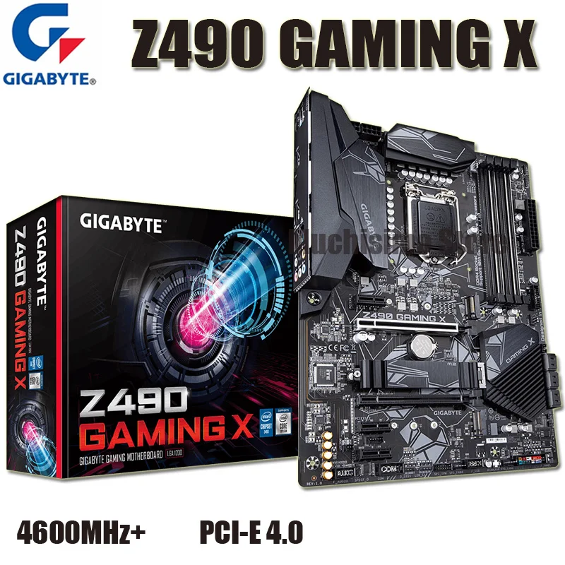 Материнская плата Gigabyte Z490 GAMING X LGA1200 Intel DDR4 PCI E 4 0 десктопная материнская 1200 M.2 128 ГБ