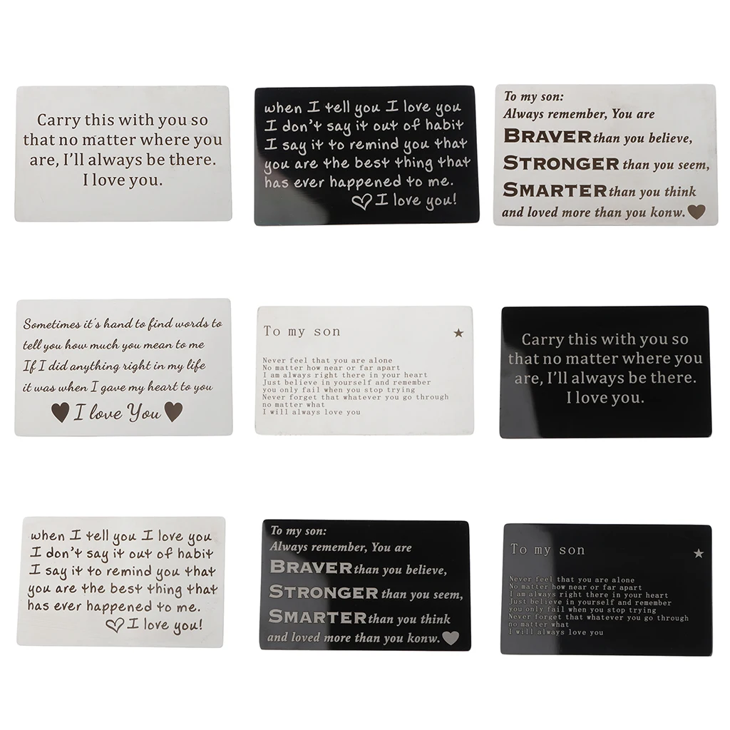 Personalised Photo Wallet Card Metal Cards Insert for Wallet Purse Unisex Gifts