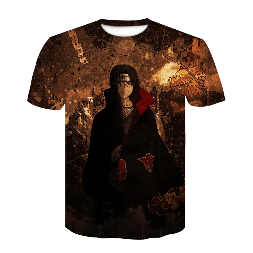 

Men clothes 2019 3D Anime Naruto Uchiha Itachi Men's t shirt short sleeve casual tshirt Men Streetwear Hip Hop Harajuku Tee tops