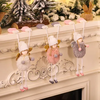 

2020 Christmas Decor Cute Angel Dolls Hanging Pendant Navidad Ornaments New Year Gifts for Kids Xmas Christmas Tree Decorations