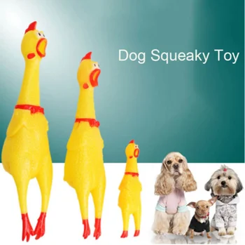 

Wholesale 3pieces Screaming Chicken Squeeze Sound Toy Pets Dog Toys Shrilling Decompression Tool Squeak Vent chicken Toy 3 Size