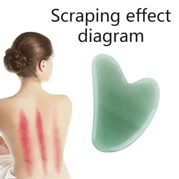 

Natural Jade Stone Massage Tool Gua Sha Scraping Board Face Arm Acupuncture Leg For Back Spa Care Scraper Body R1A0