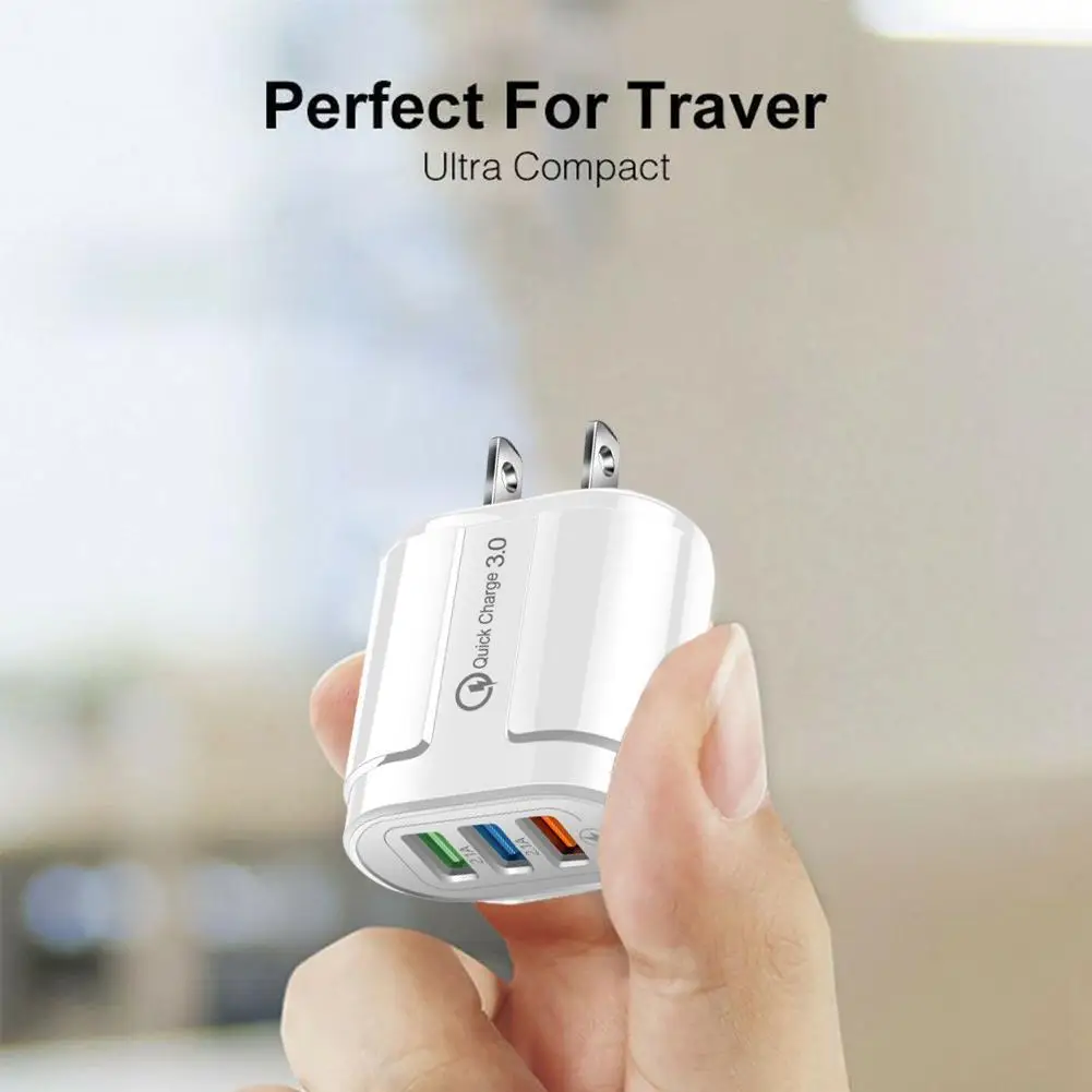 

1PC Usb Fast Charger Quick Charge 3.0 Universal Wall Phone For iphone Charger Mobile Tablet Charging 11 Chargers C4Z8