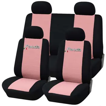 

COPRISEDILI AUTO FIAT PANDA DAL 2012 POSTER. 1/3-2/3 BICOLORE ROSA - NERO