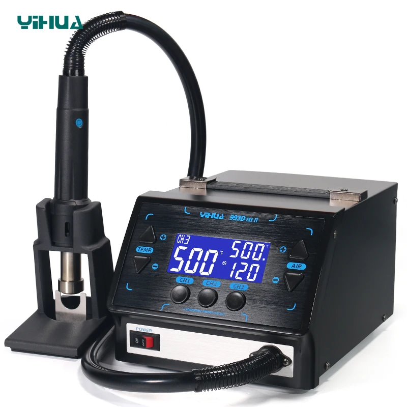 YIHUA 993DM II интеллектуальный цифровой дисплей BGA паяльная станция 1000 Вт